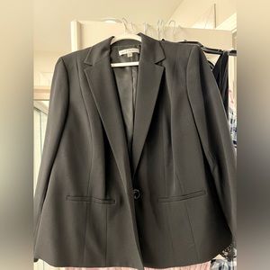 Black suit jacket 16W, like new!